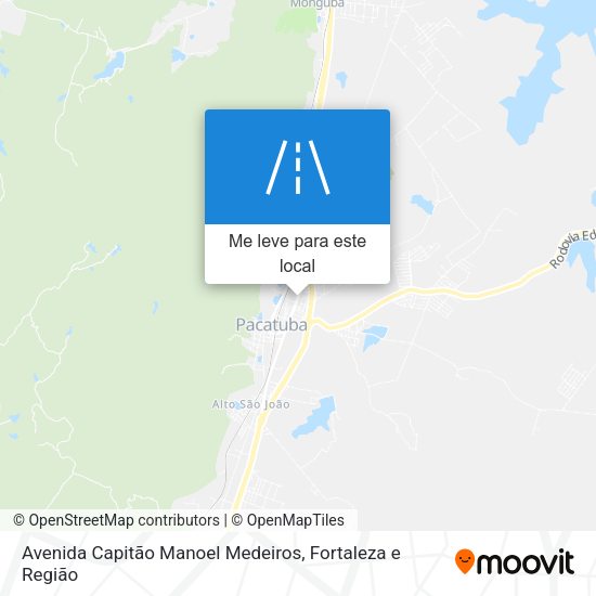 Avenida Capitão Manoel Medeiros mapa