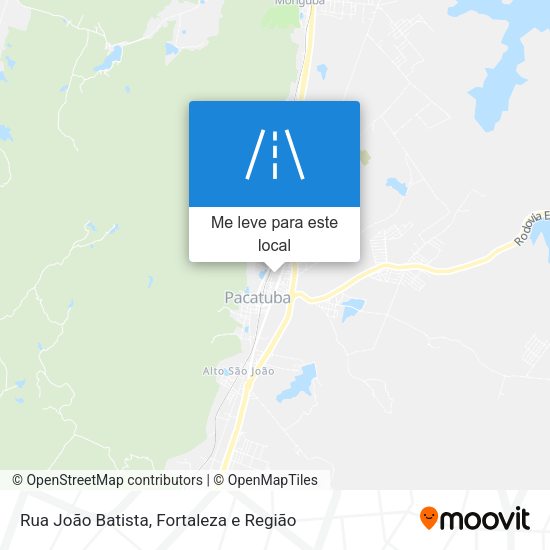 Rua João Batista mapa