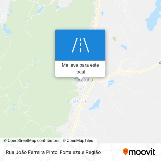 Rua João Ferreira Pinto mapa