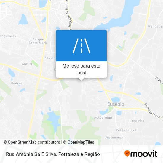 Rua Antônia Sá E Silva mapa