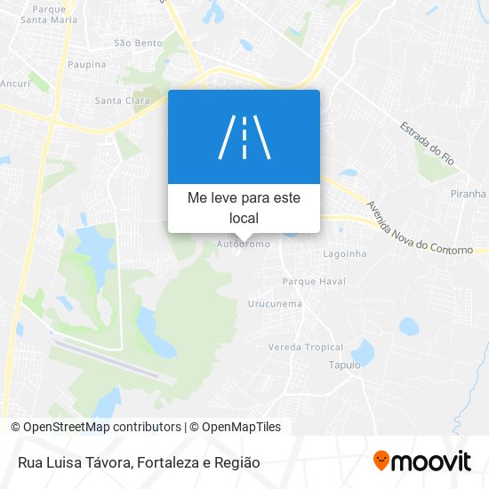 Rua Luisa Távora mapa