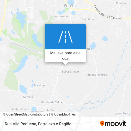 Rua Vila Pequena mapa