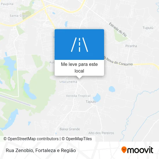 Rua Zenobio mapa
