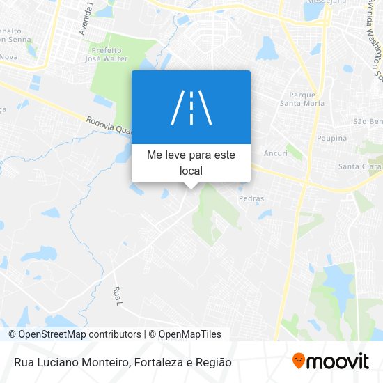 Rua Luciano Monteiro mapa