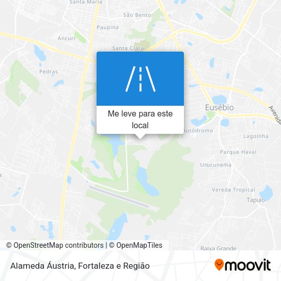 Alameda Áustria mapa