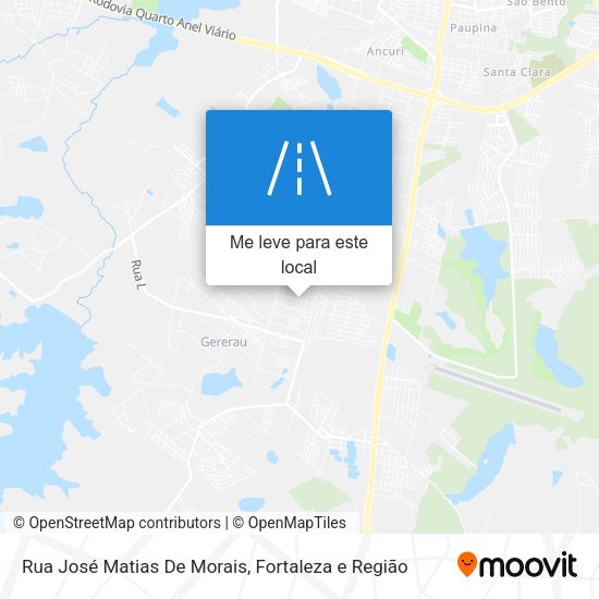 Rua José Matias De Morais mapa
