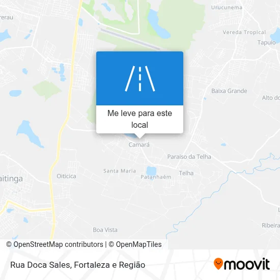 Rua Doca Sales mapa