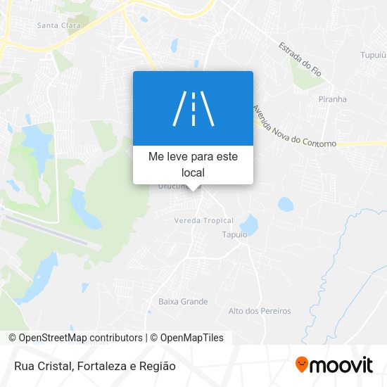 Rua Cristal mapa