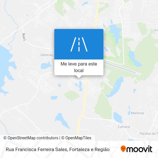 Rua Francisca Ferreira Sales mapa