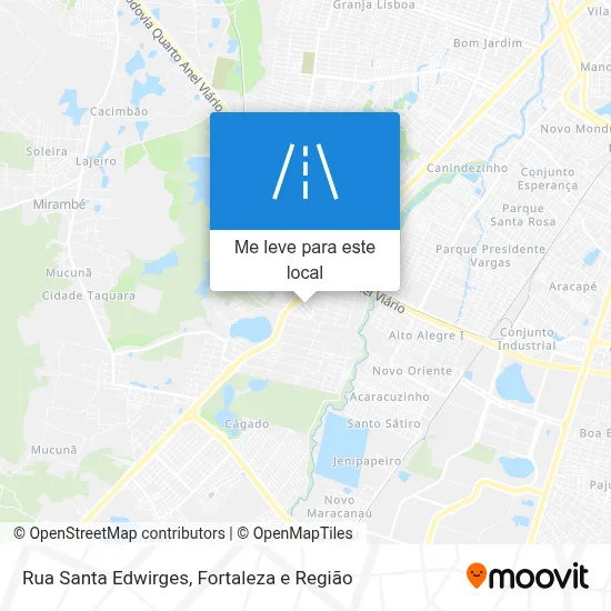 Rua Santa Edwirges mapa