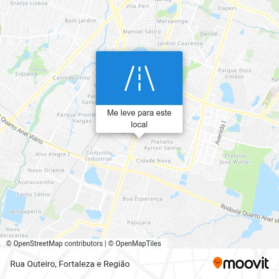 Rua Outeiro mapa