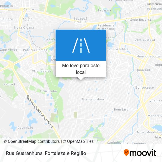Rua Guaranhuns mapa