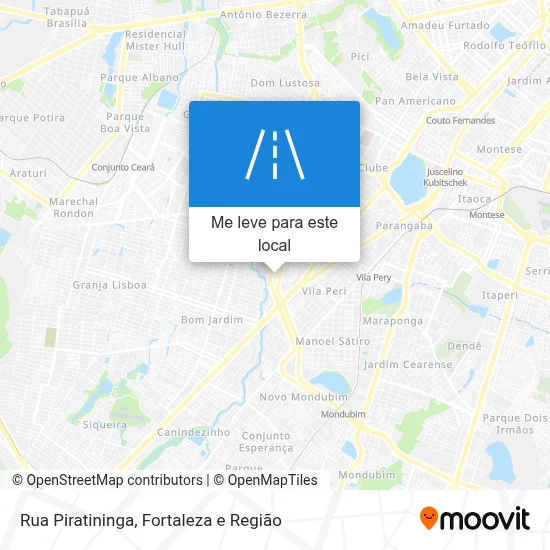 Rua Piratininga mapa