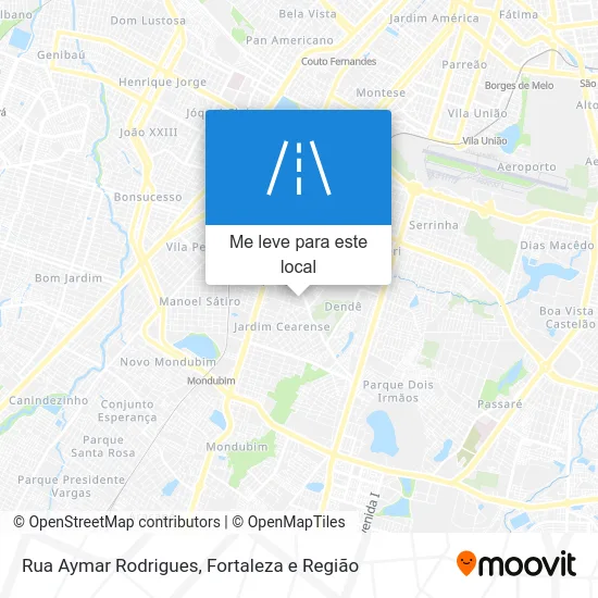 Rua Aymar Rodrigues mapa