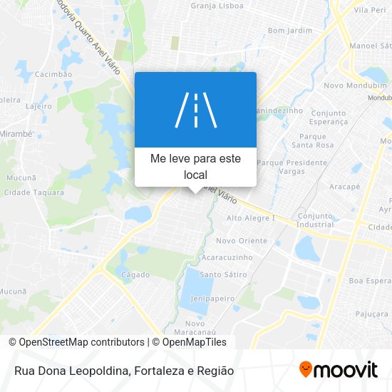 Rua Dona Leopoldina mapa