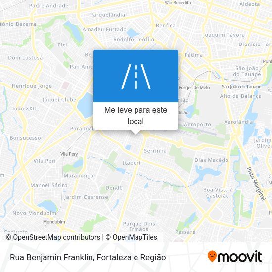 Rua Benjamin Franklin mapa