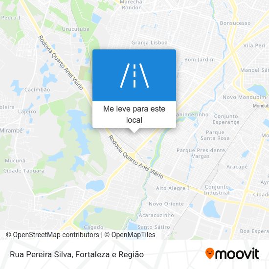 Rua Pereira Silva mapa