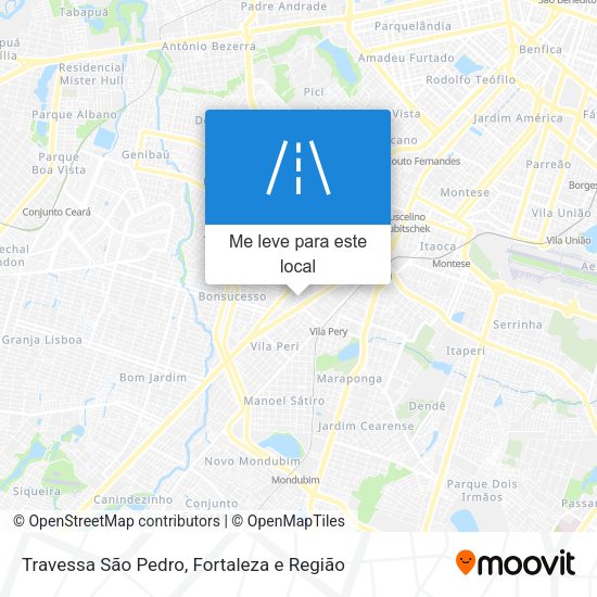 Travessa São Pedro mapa