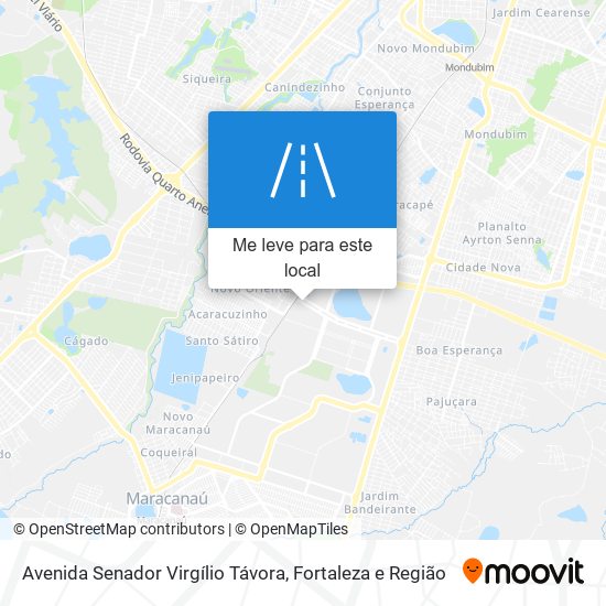 Avenida Senador Virgílio Távora mapa