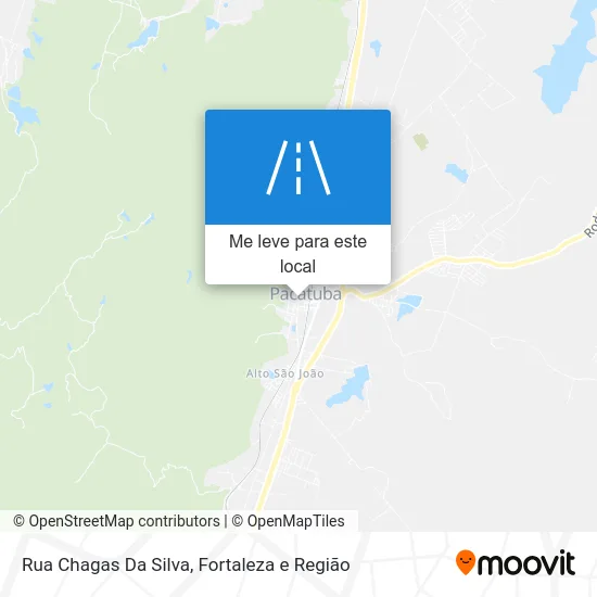 Rua Chagas Da Silva mapa