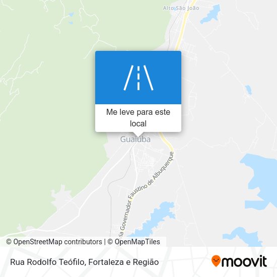 Rua Rodolfo Teófilo mapa