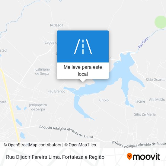 Rua Dijacir Fereira Lima mapa
