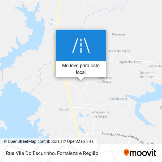 Rua Vila Do Escurinho mapa