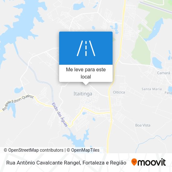 Rua Antônio Cavalcante Rangel mapa