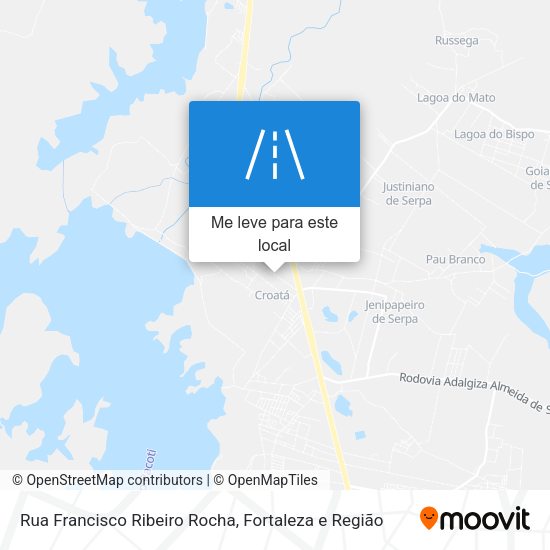 Rua Francisco Ribeiro Rocha mapa
