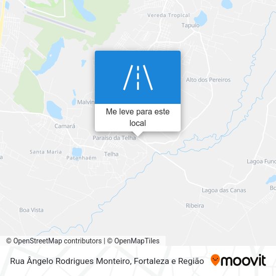 Rua Ângelo Rodrigues Monteiro mapa