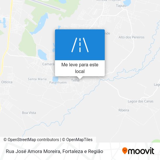 Rua José Amora Moreira mapa