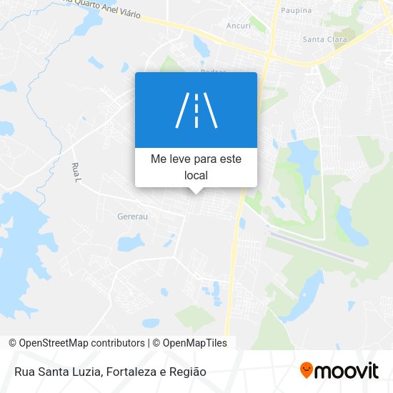 Rua Santa Luzia mapa