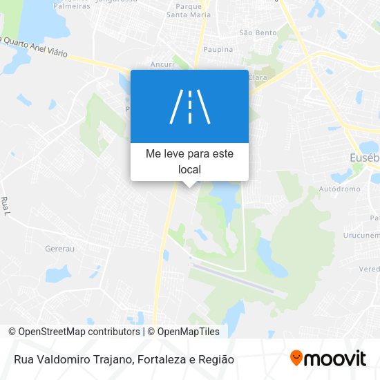 Rua Valdomiro Trajano mapa