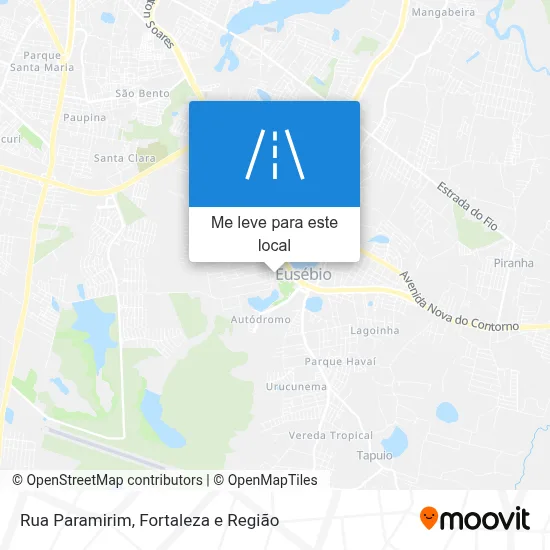 Rua Paramirim mapa