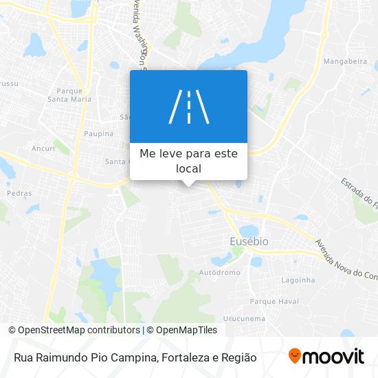 Rua Raimundo Pio Campina mapa