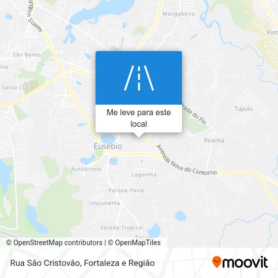 Rua São Cristovão mapa
