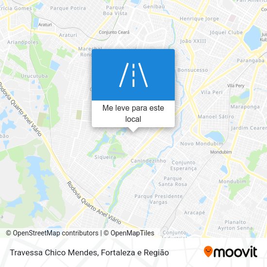 Travessa Chico Mendes mapa