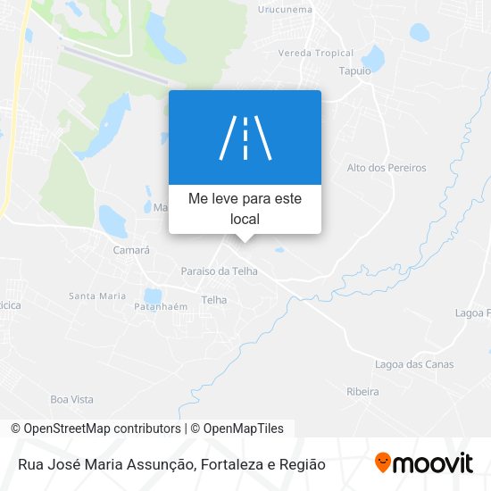 Rua José Maria Assunção mapa