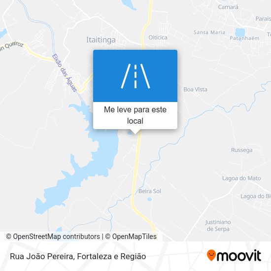 Rua João Pereira mapa