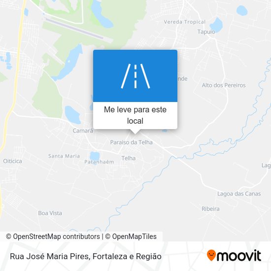 Rua José Maria Pires mapa