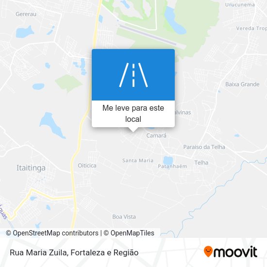 Rua Maria Zuila mapa