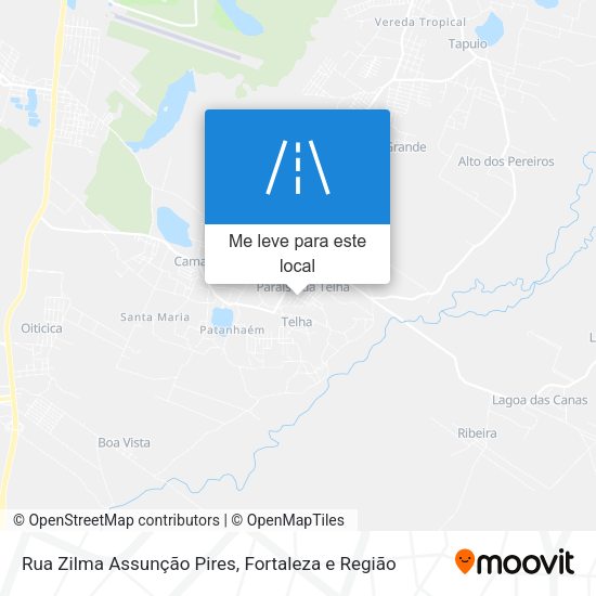 Rua Zilma Assunção Pires mapa