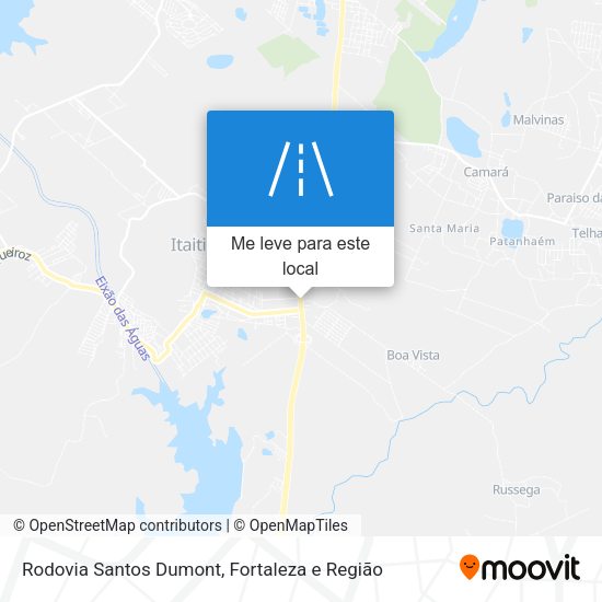Rodovia Santos Dumont mapa