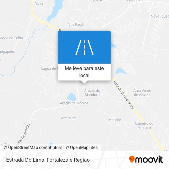 Estrada Do Lima mapa