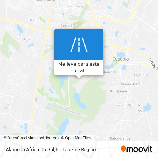 Alameda África Do Sul mapa