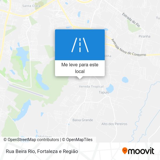 Rua Beira Rio mapa