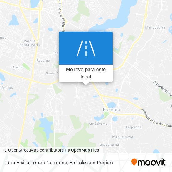 Rua Elvira Lopes Campina mapa