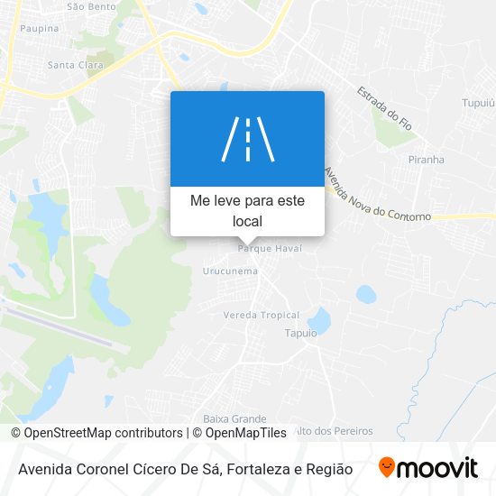 Avenida Coronel Cícero De Sá mapa