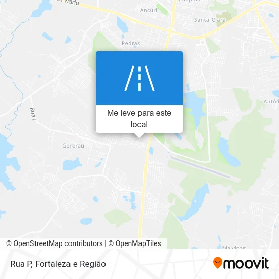 Rua P mapa