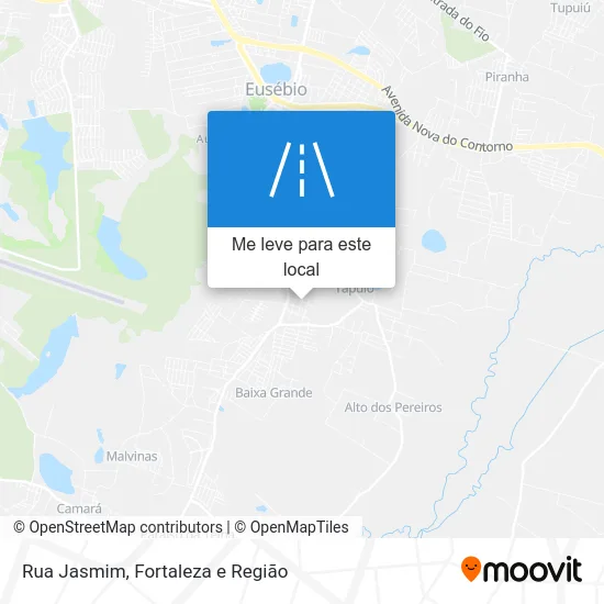 Rua Jasmim mapa